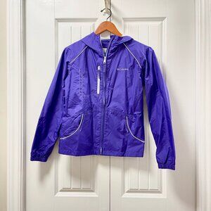 Columbia Purple Windbreaker Rain Jacket Girls - 14/16